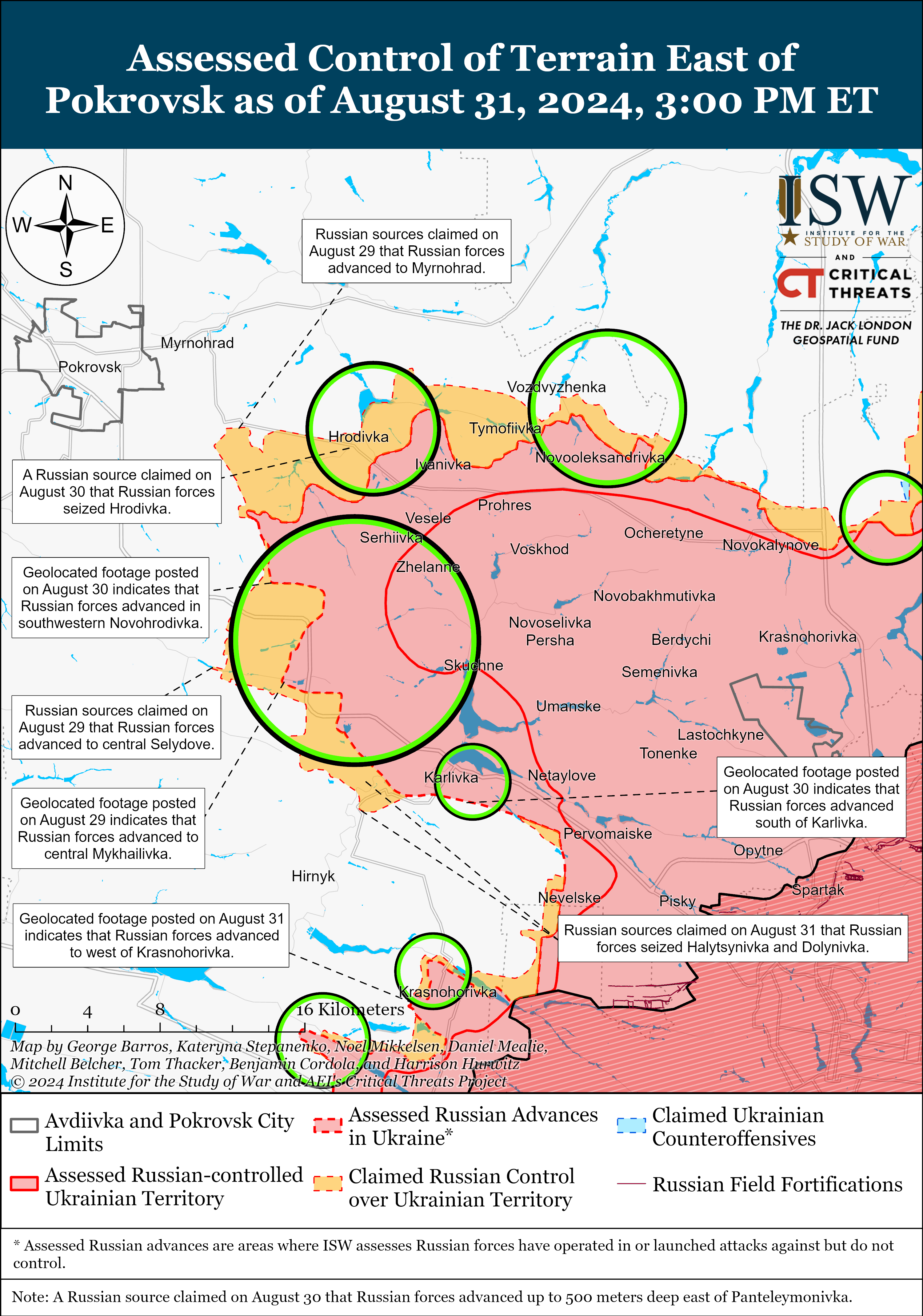 Російські війська знову просунулися в Донецькій області: карти ISW